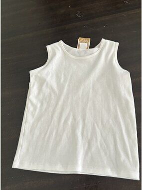 Girls Beaufort Bonnet White Tank Top Size 6